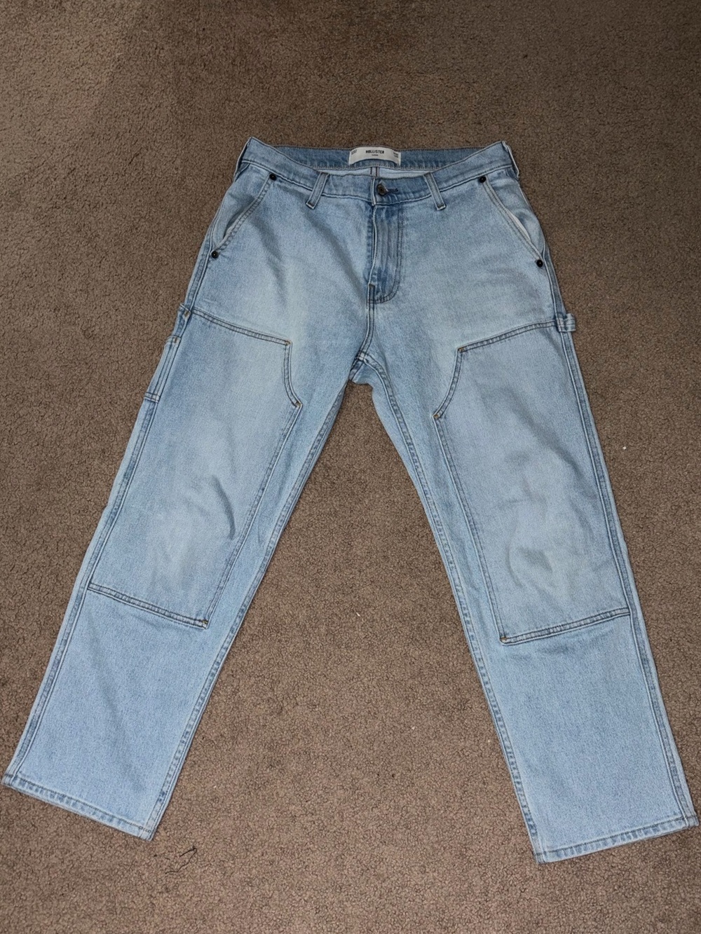 Hollister Blue Carpenter Pants